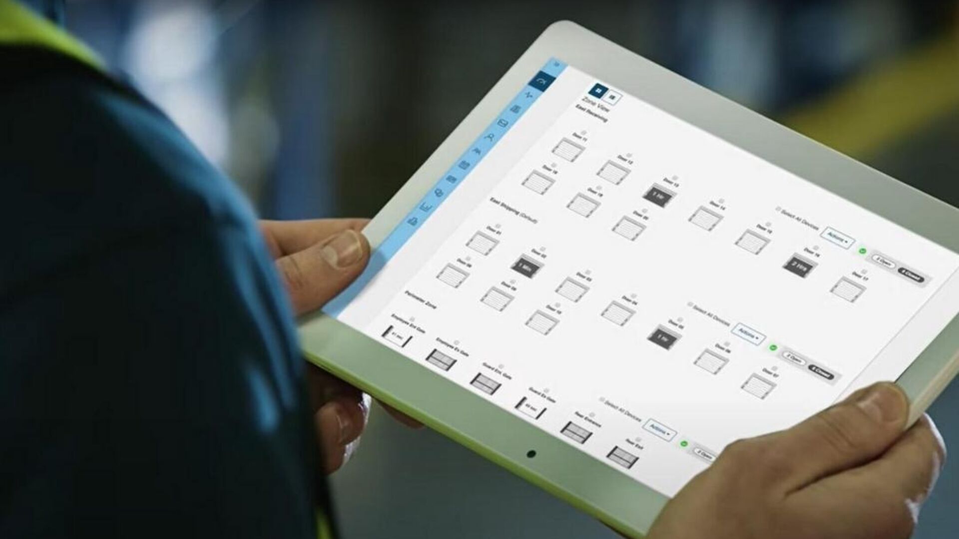 An app for a commercial garage door opener